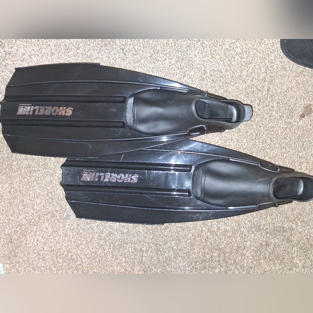 Shoreline Black Diving Fins